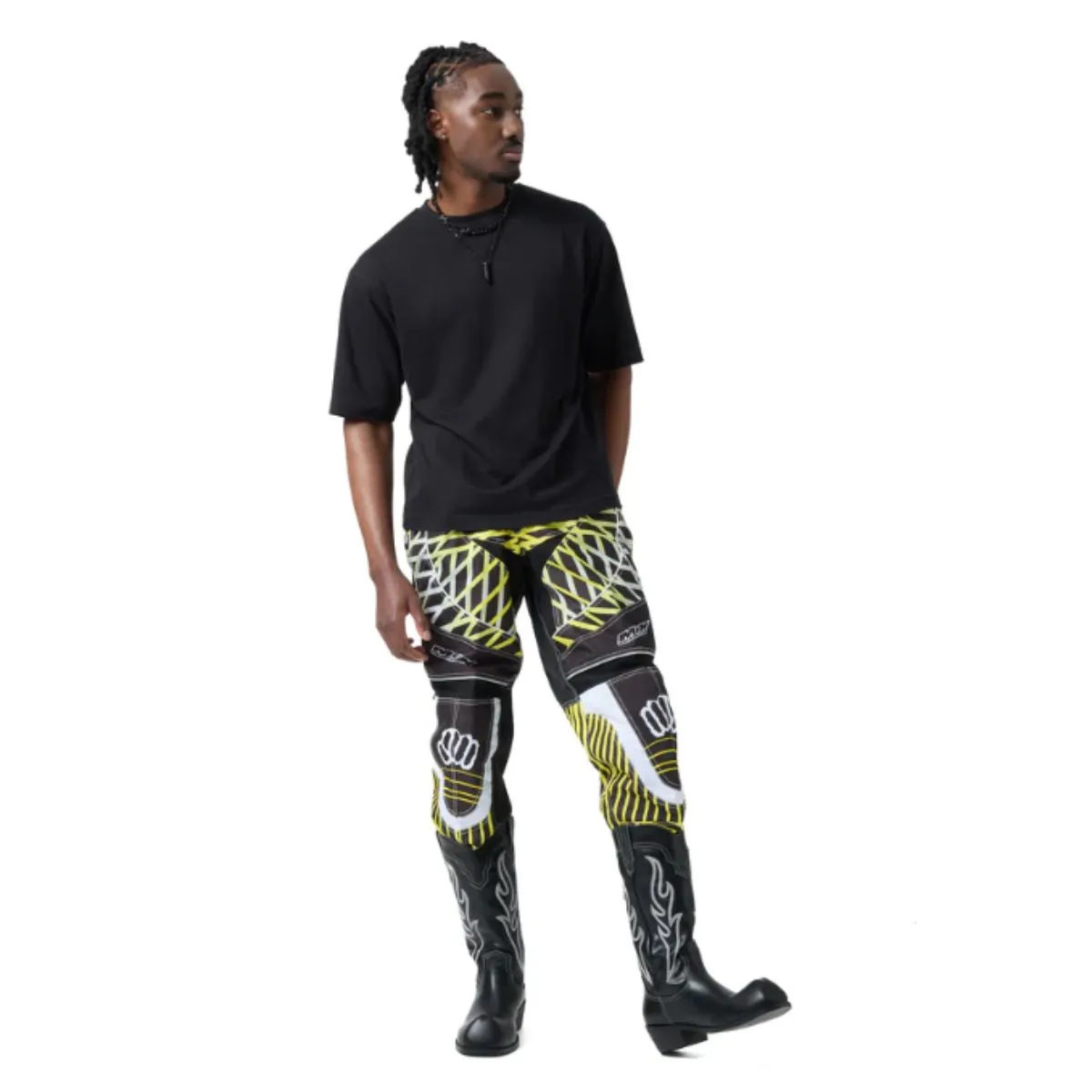 Cryptek Men's Snub Nose Tall Cowboy Boots - Black Vintage sold by Shoe Freaks product image thumbnail 3