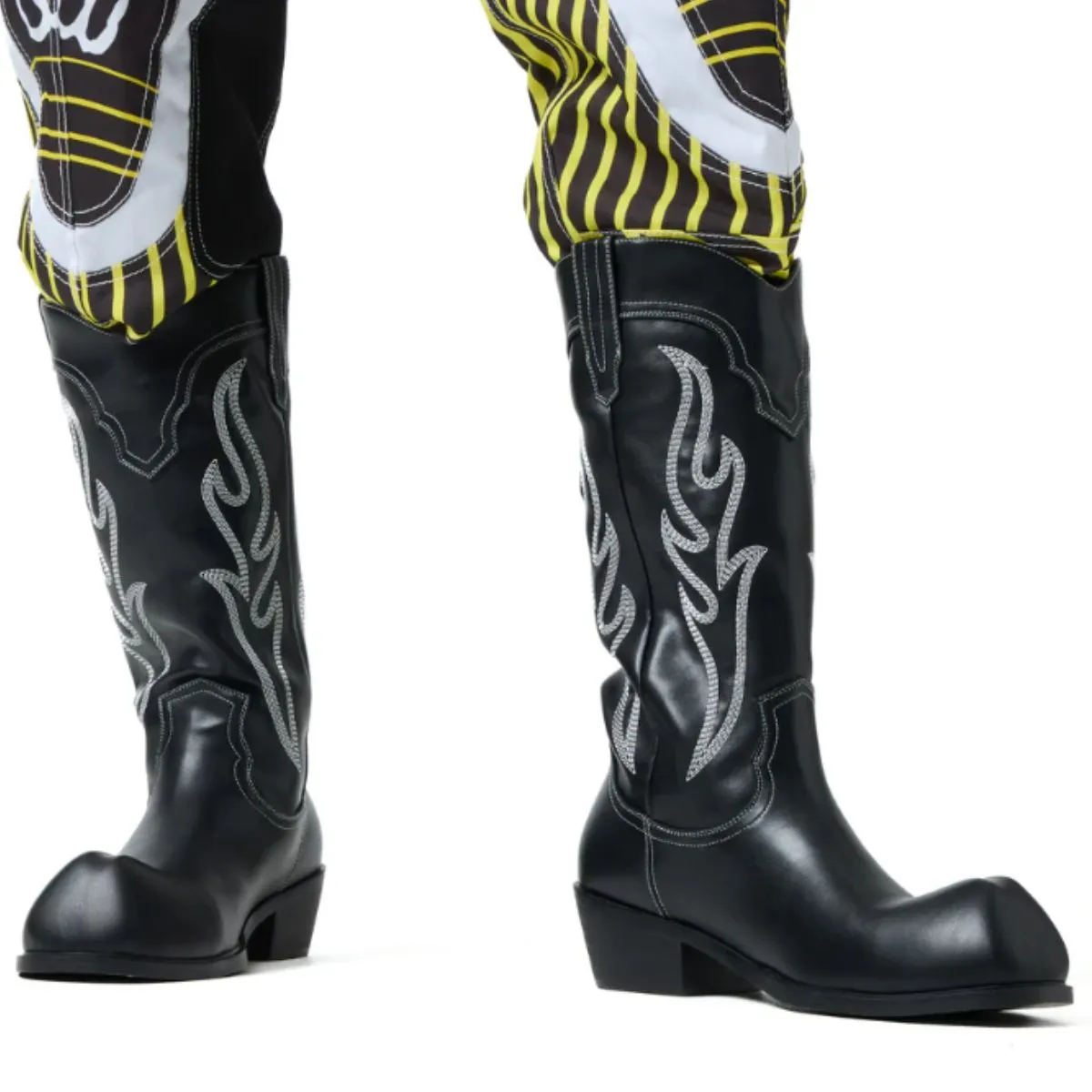 Cryptek Men's Snub Nose Tall Cowboy Boots - Black Vintage sold by Shoe Freaks product image thumbnail 4