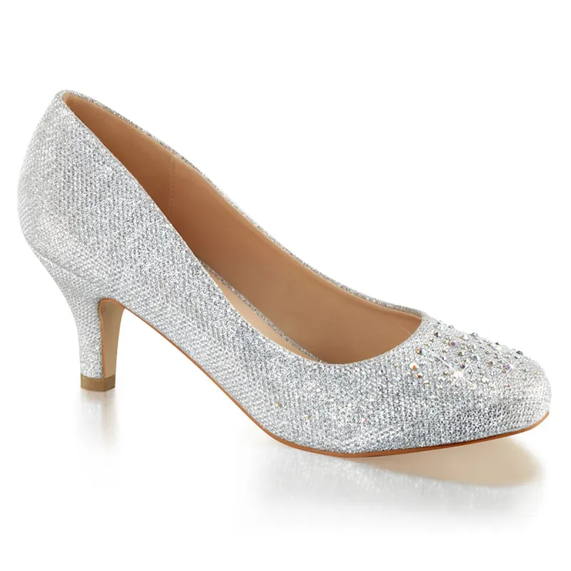 Fabulicious Doris-06-Silver-Size 6-Clearance sold by Shoe Freaks