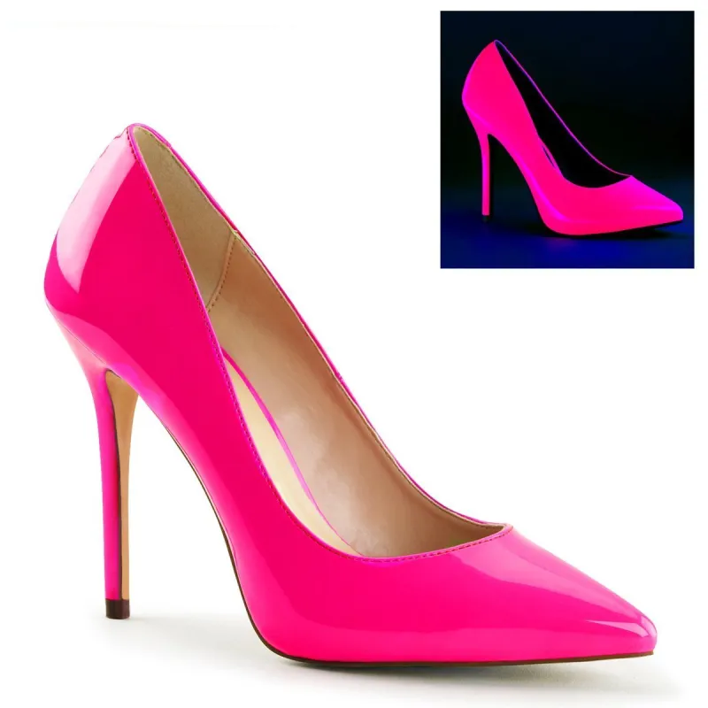 Pleaser Amuse-20-Fuchsia-Size 13-Clearance sold by Shoe Freaks