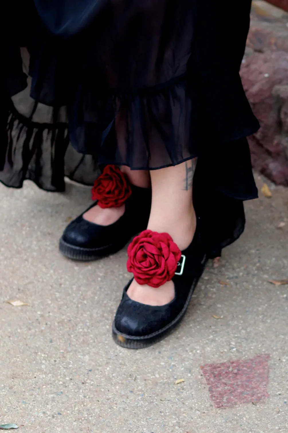 TUK-F3406L Black TUKskin Flower Lace Viva Low Mary Jane sold by Shoe Freaks product image thumbnail 4