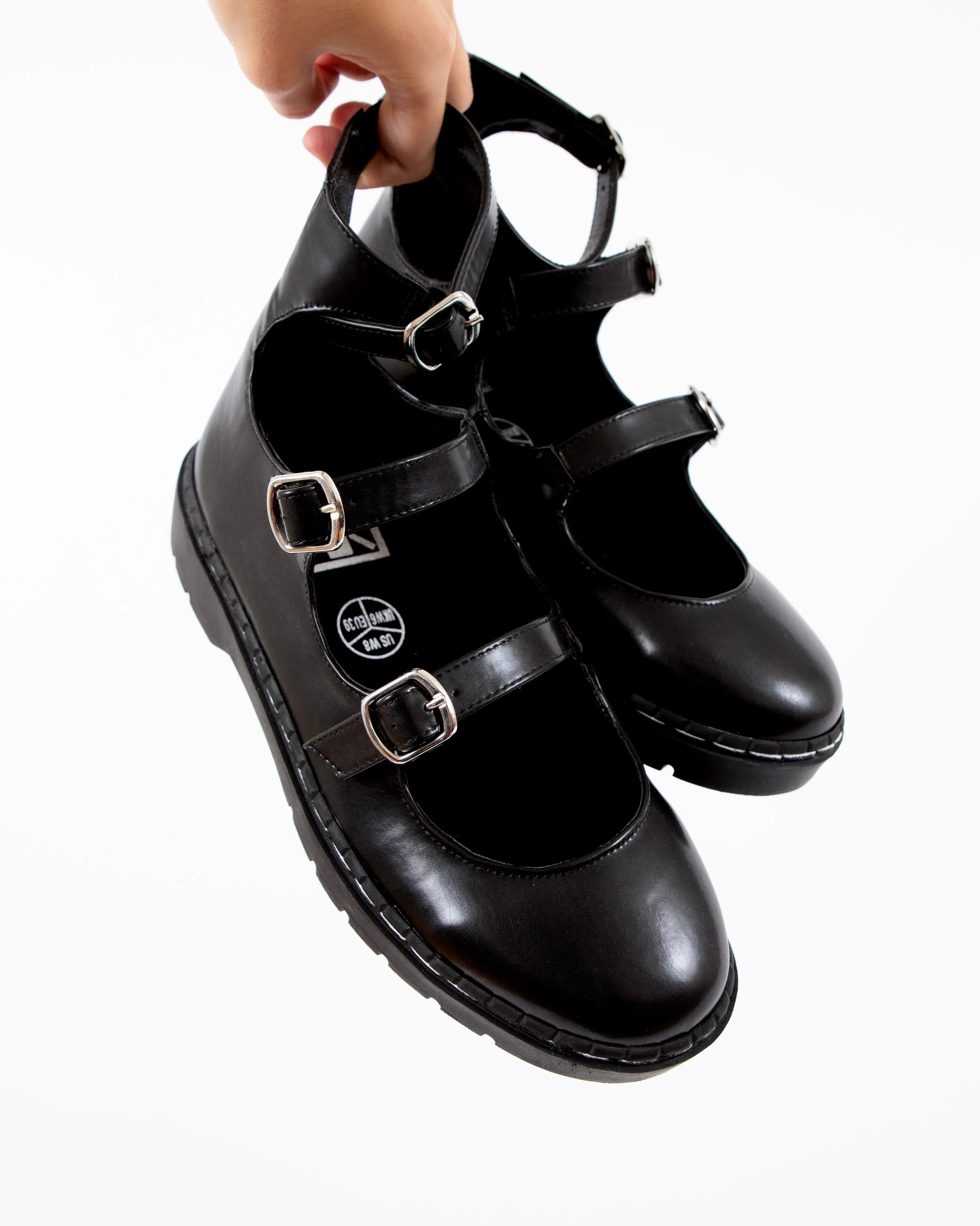 TUK-T2354 Black calf TUKskin 3 Strap Mary Jane sold by Shoe Freaks product image thumbnail 2
