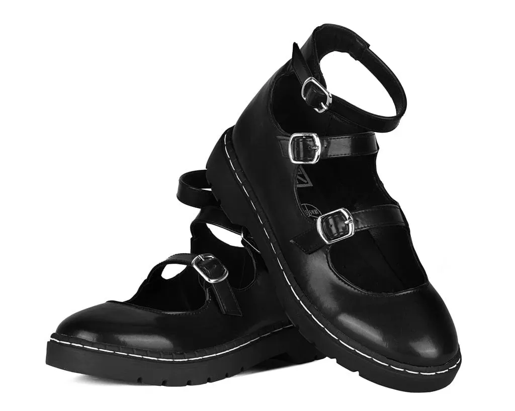 TUK-T2354 Black calf TUKskin 3 Strap Mary Jane sold by Shoe Freaks product image thumbnail 3