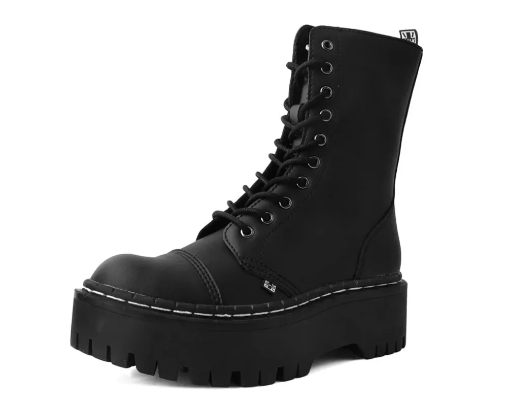 TUK-A3116 Black TUKskin™ 10-Eye Double Decker Boot sold by Shoe Freaks