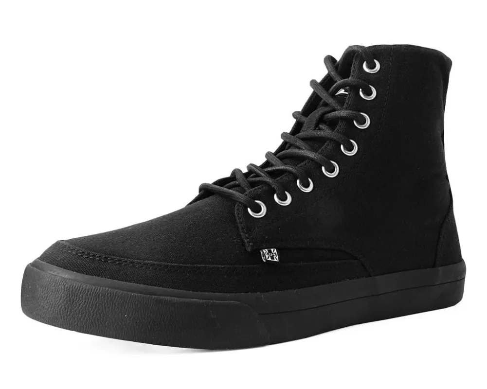 TUK-A3093 Black Canvas 8-Eye Sneaker Boot sold by Shoe Freaks