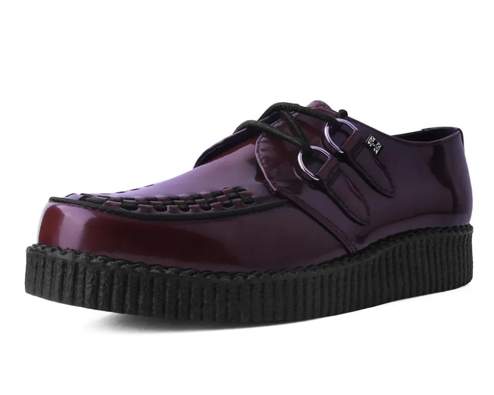 TUK-F9857 Burgundy Rub-Off TUKskin™ Viva Low Creeper sold by Shoe Freaks