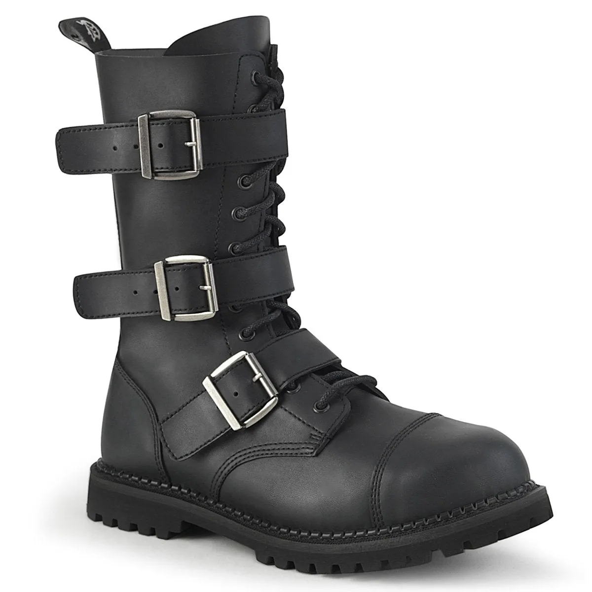 Demonia Riot-12BK-Black-Size 8-Clearance sold by Shoe Freaks