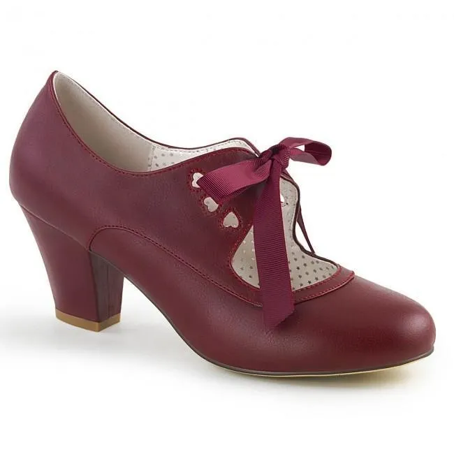Pin Up Couture Wiggle-32-Burgundy-Size 12-Clearance sold by Shoe Freaks