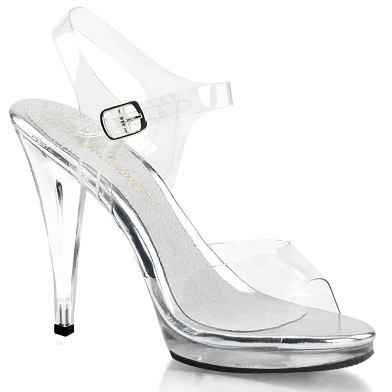 Fabulicious Flair-408-Clear-Size 9-Clearance sold by Shoe Freaks