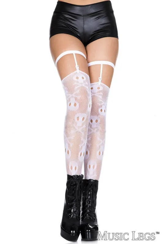 Skull Thigh Hi & Leg Garters sold by Shoe Freaks