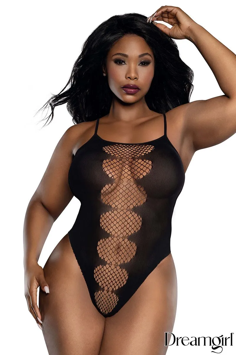 Cutout Mesh Teddy sold by Shoe Freaks product image thumbnail 2