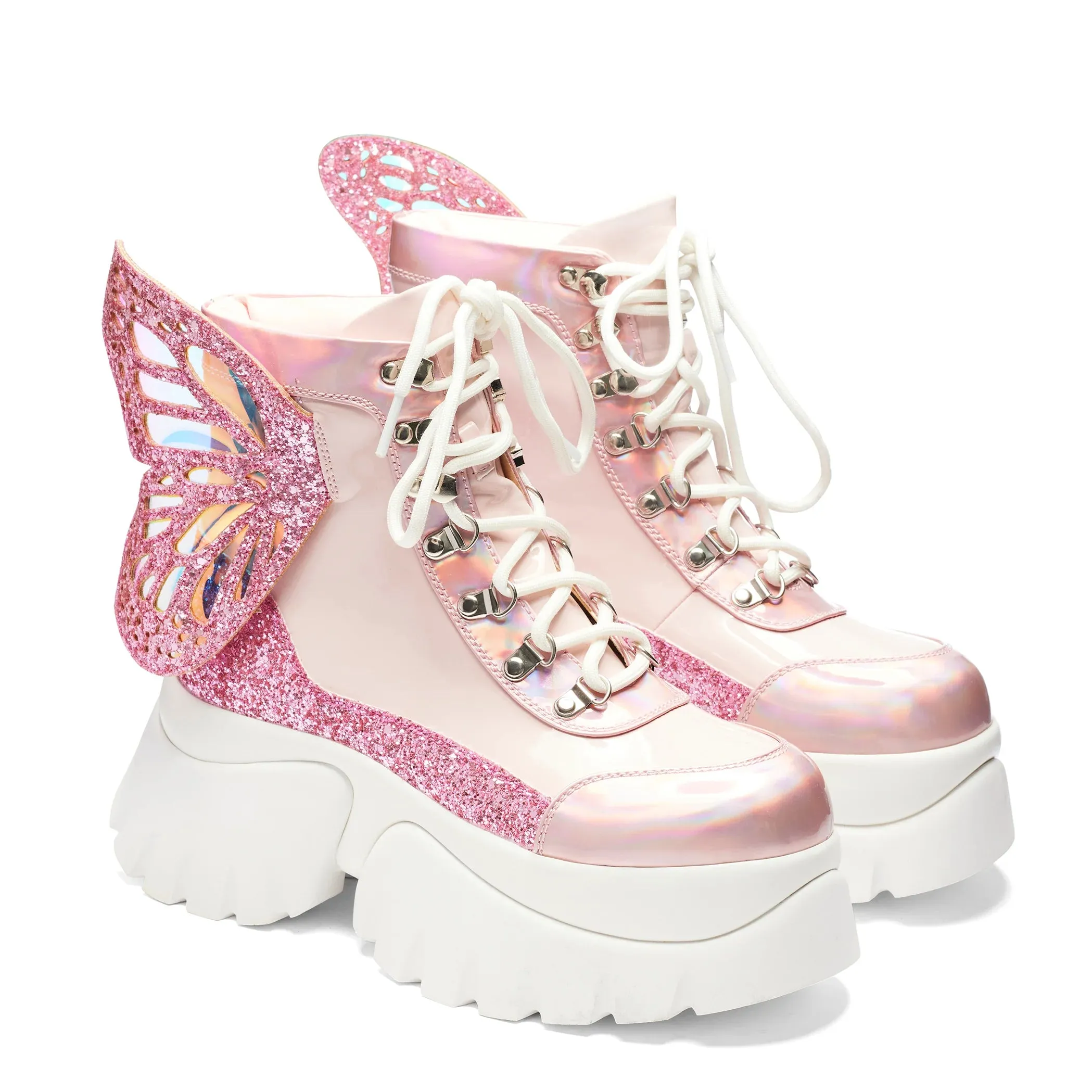 Wings of a Bubblegum Eyed Pixie Boots-Pink-Size 6-Clearance sold by Shoe Freaks product image thumbnail 2