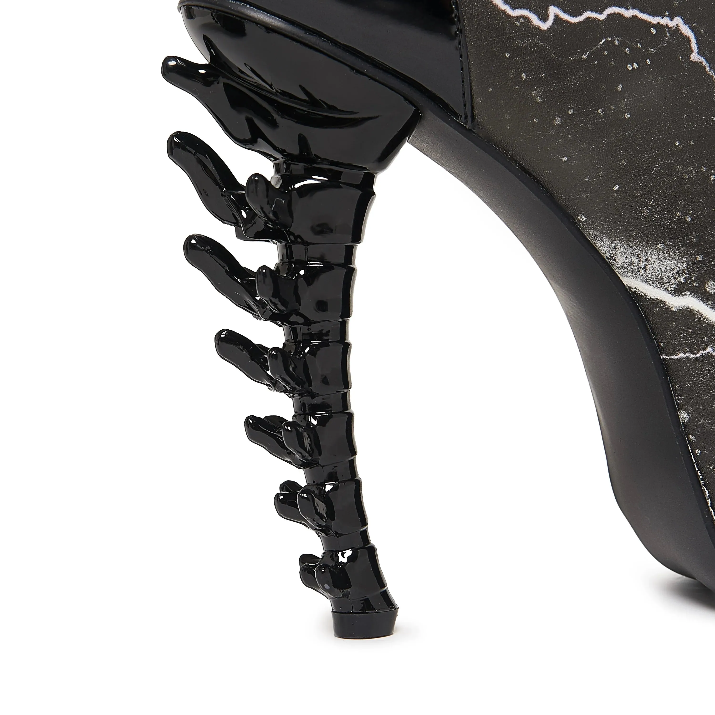 Phantasm Spiny Heel Ankle Boots-Black sold by Shoe Freaks product image thumbnail 4