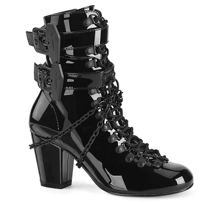Demonia Vivika-128-Black-Size 6-Clearance sold by Shoe Freaks