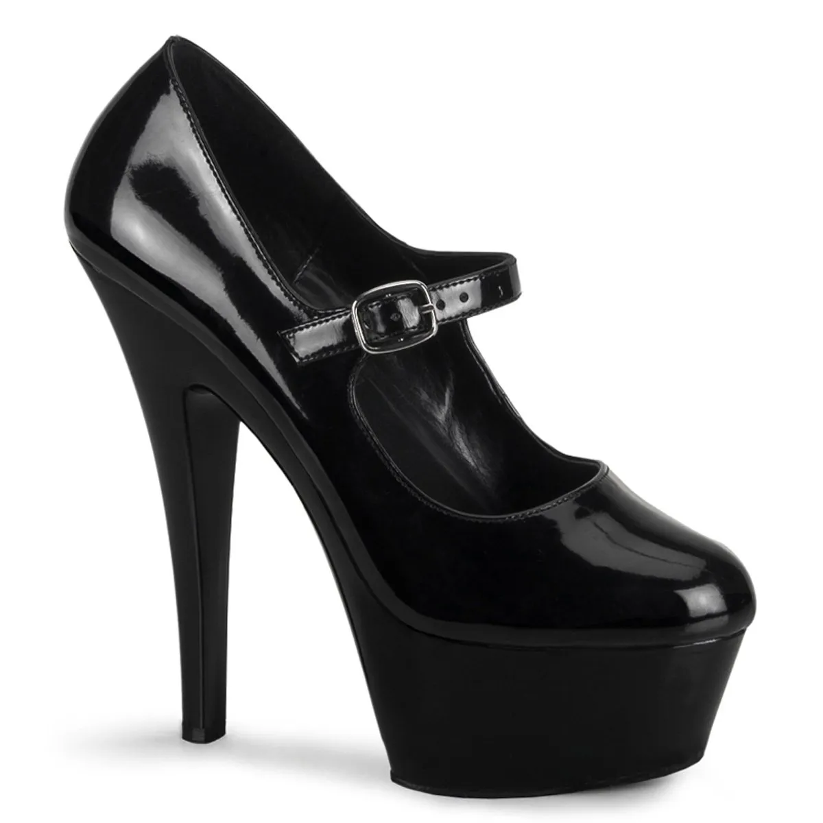 Pleaser Kiss-280-Black-Size 6-Clearance sold by Shoe Freaks
