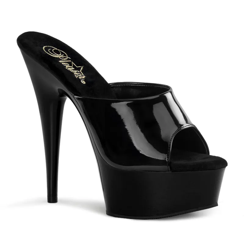 Pleaser Delight-601-Black-Size 9-Clearance sold by Shoe Freaks