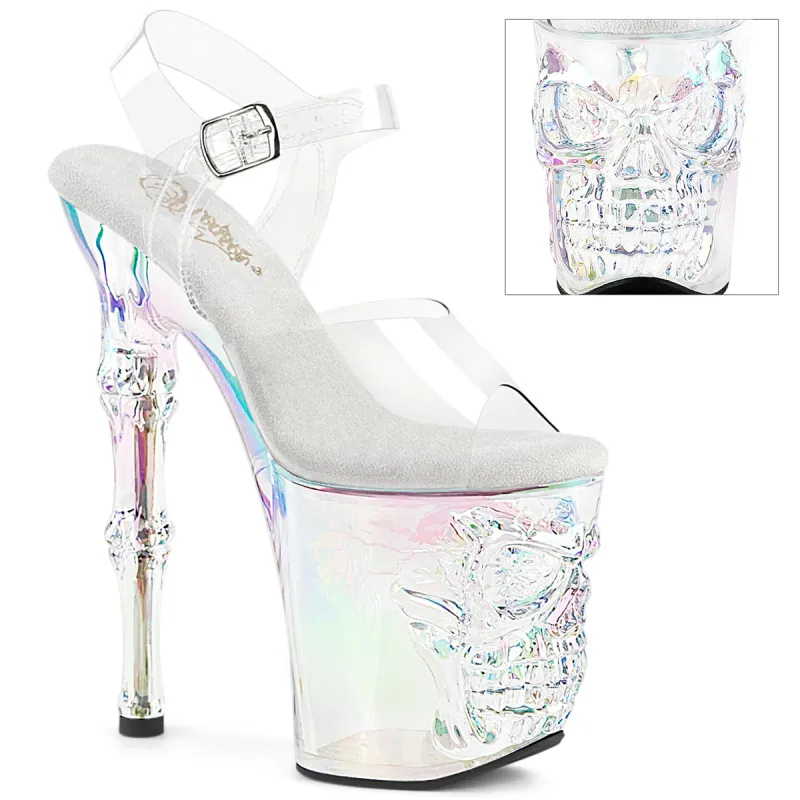 Pleaser Rapture-808HT-Clear/Holo-Size 5-Clearance sold by Shoe Freaks