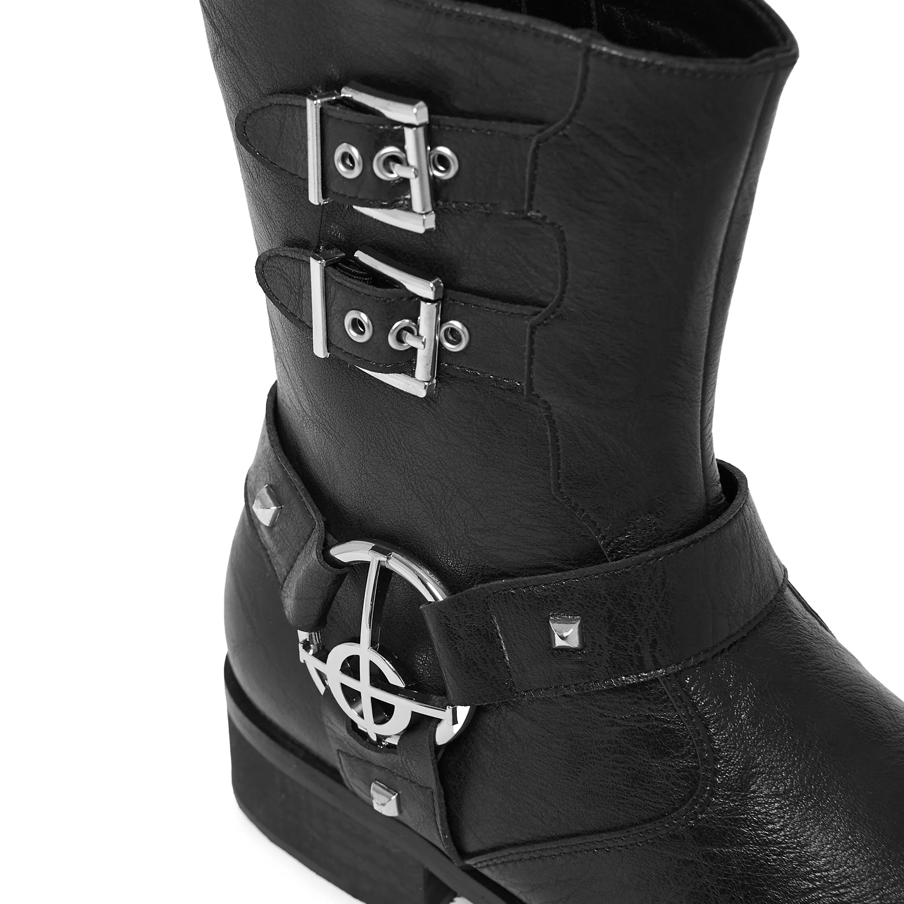 Ghost by KOI - Nameless Ghouls Men's Stacked Biker Boots sold by Shoe Freaks product image thumbnail 3