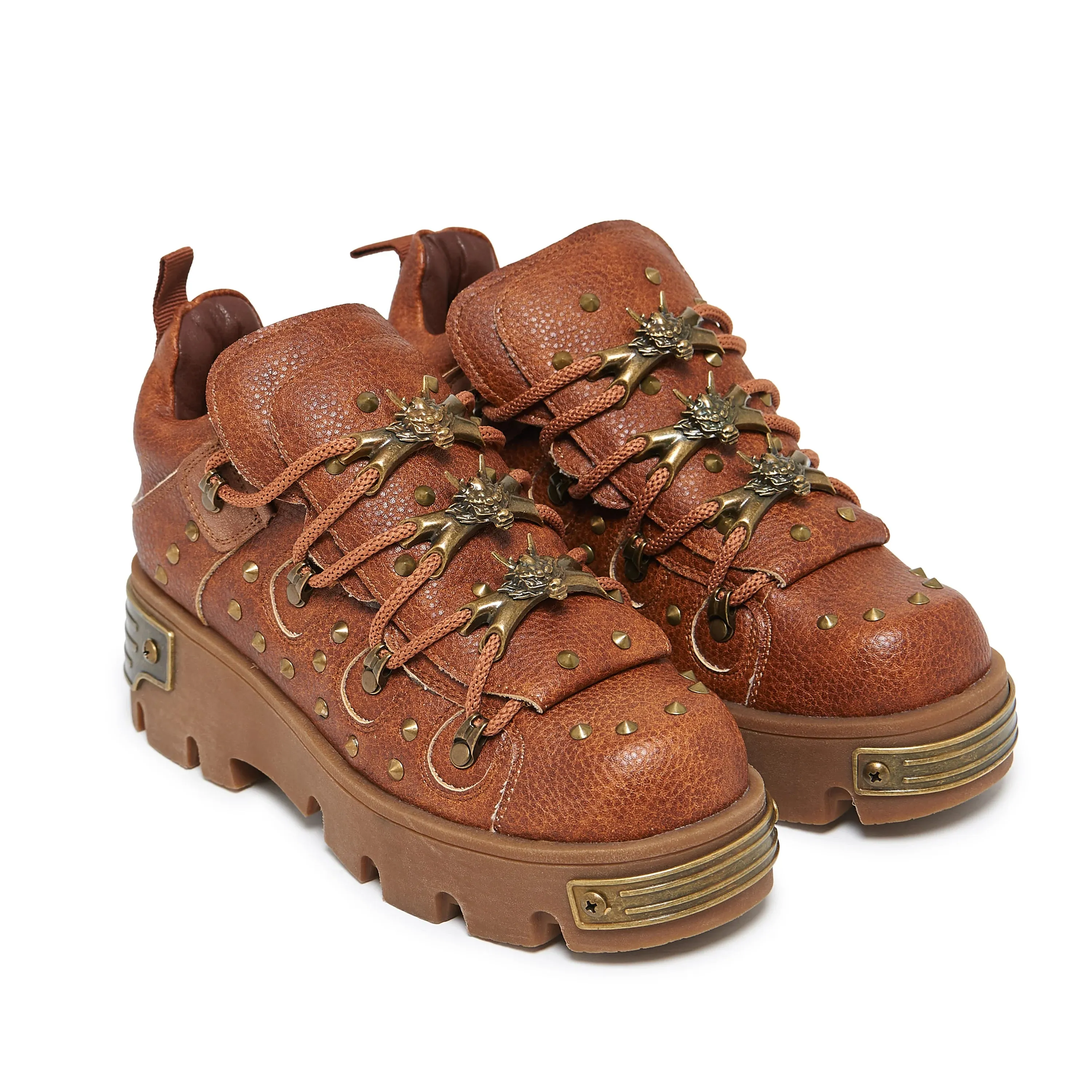 KOI Thurnax Chunky Hardware Trainers - Brown sold by Shoe Freaks product image thumbnail 2