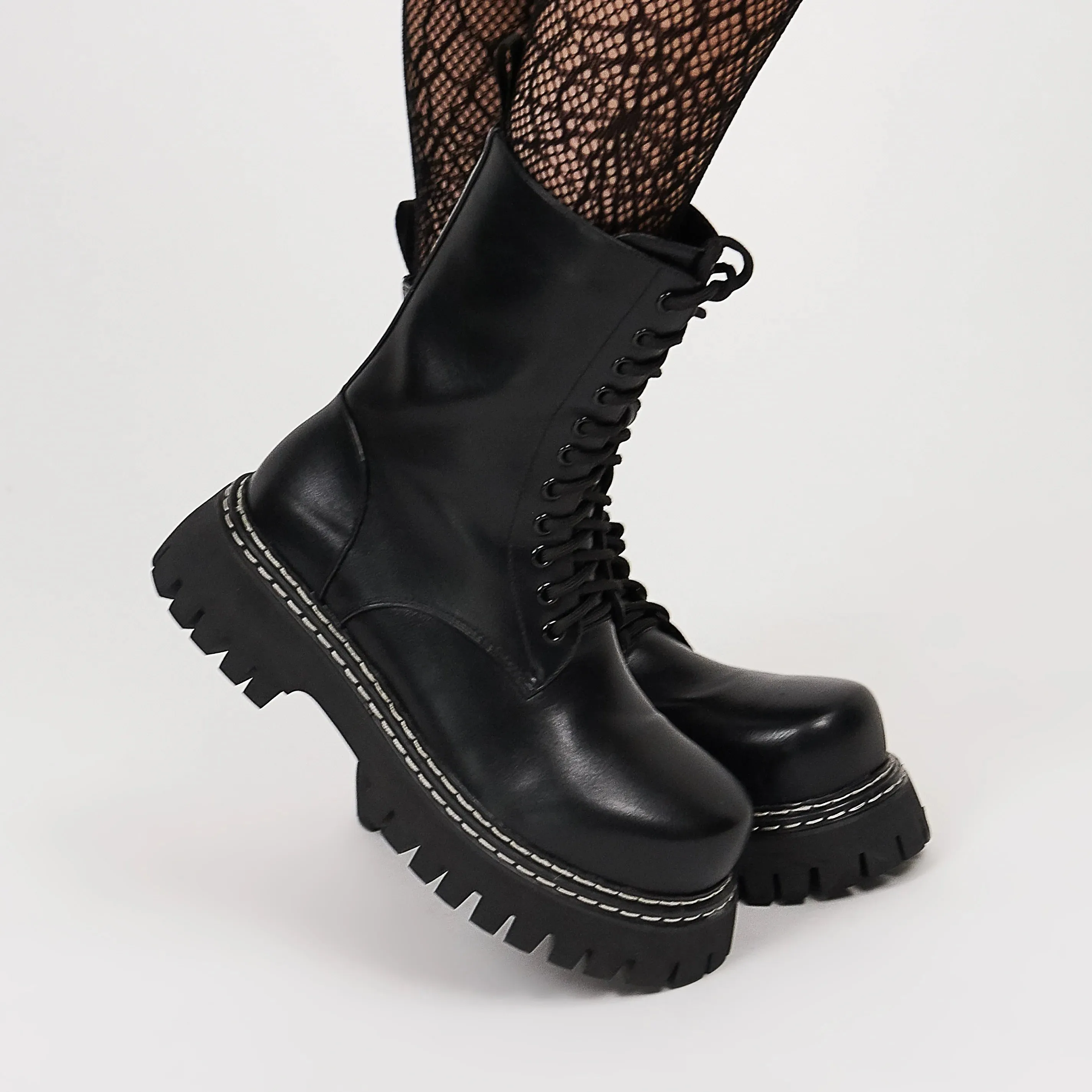 Arasaka Double Rand Military Boots - Black sold by Shoe Freaks product image thumbnail 4