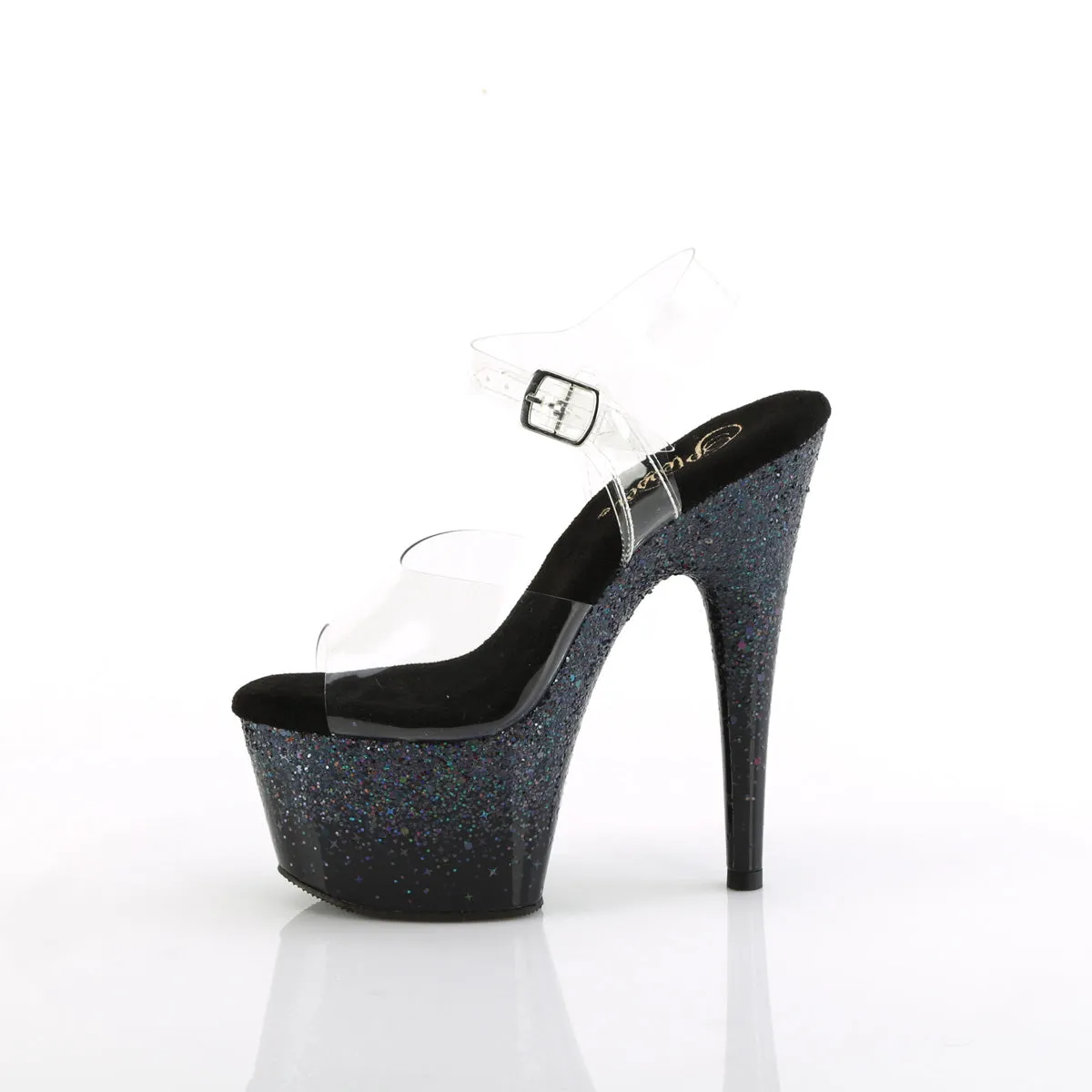 Pleaser Adore-708SS-Clear/Black-Size 9-Clearance sold by Shoe Freaks product image thumbnail 3