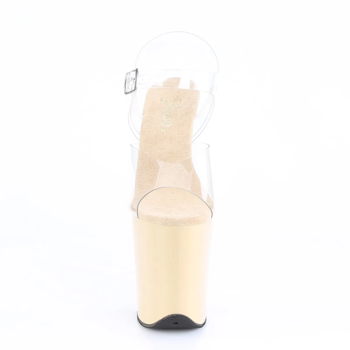 Pleaser Flamingo-808-Clear-Cream-Size 6-Clearance sold by Shoe Freaks product image thumbnail 2