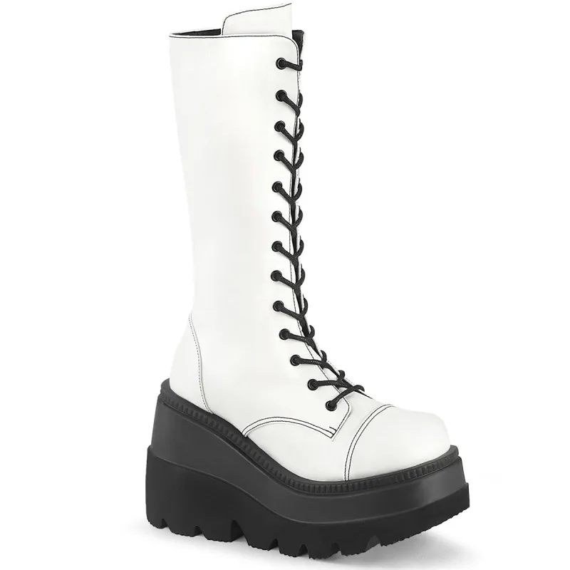 Demonia Shaker-72-White-Size 8-Clearance sold by Shoe Freaks