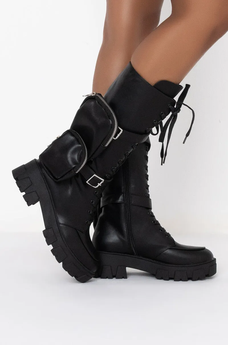 Azalea Wang - Danger Mid Calf Boot sold by Shoe Freaks
