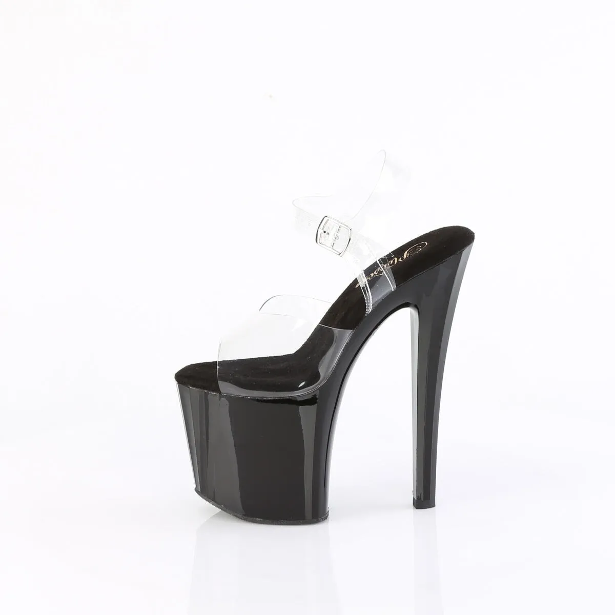 Pleaser Enchant-708-Clear/Black-Size 7-Clearance sold by Shoe Freaks product image thumbnail 3