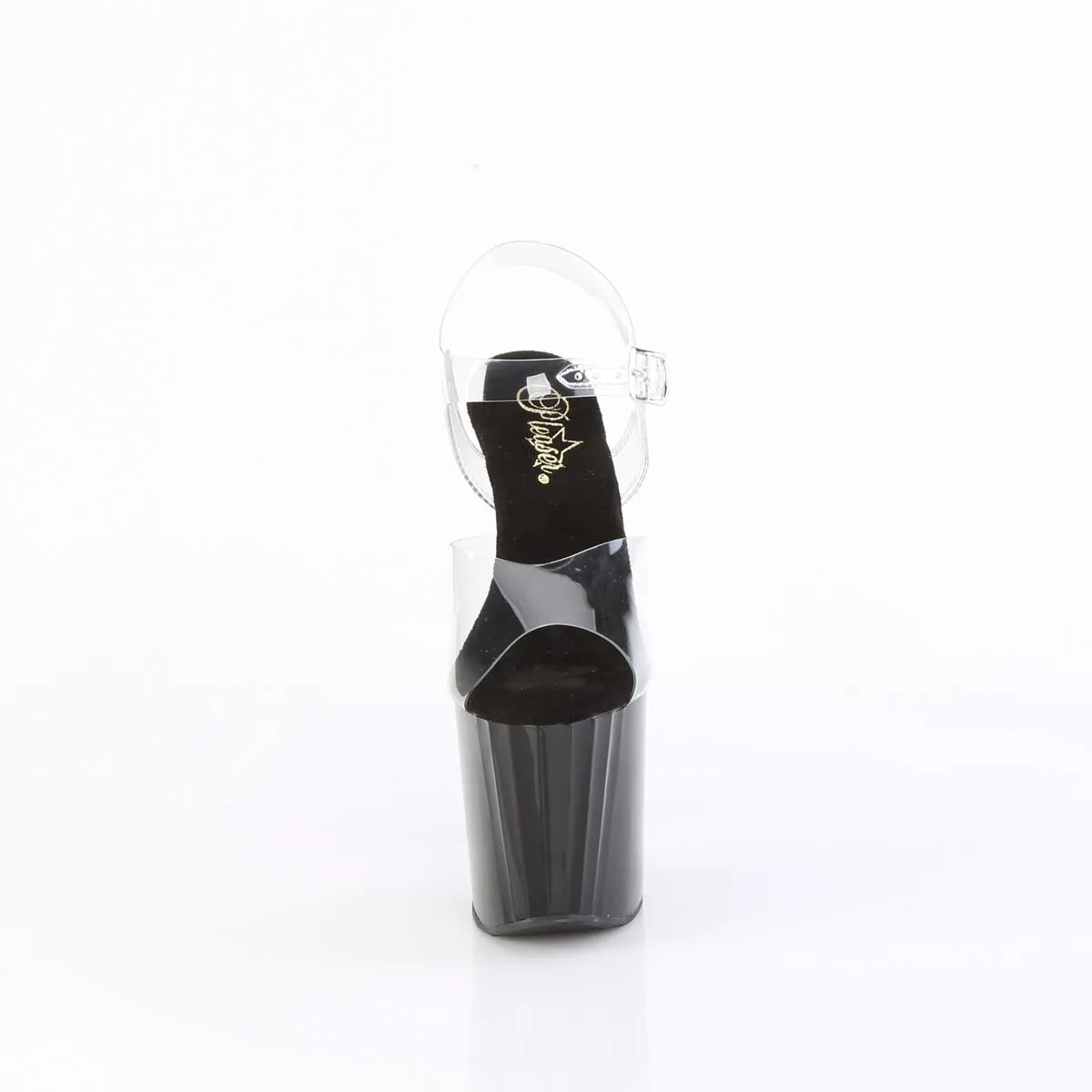 Pleaser Enchant-708-Clear/Black-Size 7-Clearance sold by Shoe Freaks product image thumbnail 2