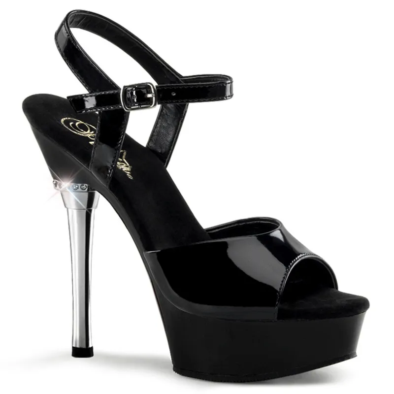 Pleaser Allure-609-Black-Size 7-Clearance sold by Shoe Freaks