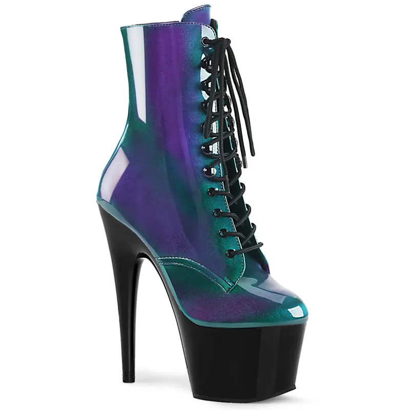Pleaser Adore-1020SHG-Purple-Green-Black-Size 5-Clearance sold by Shoe Freaks