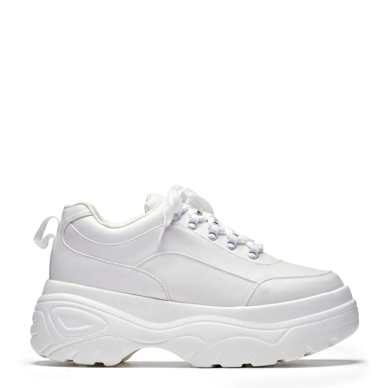 Jennie White Chunky Bubble Trainers sold by Shoe Freaks