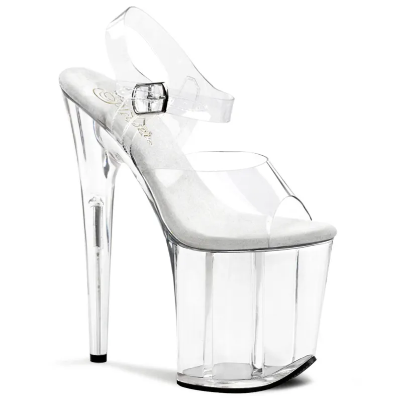 Pleaser Flamingo-808-Clear-Size 14-Clearance sold by Shoe Freaks