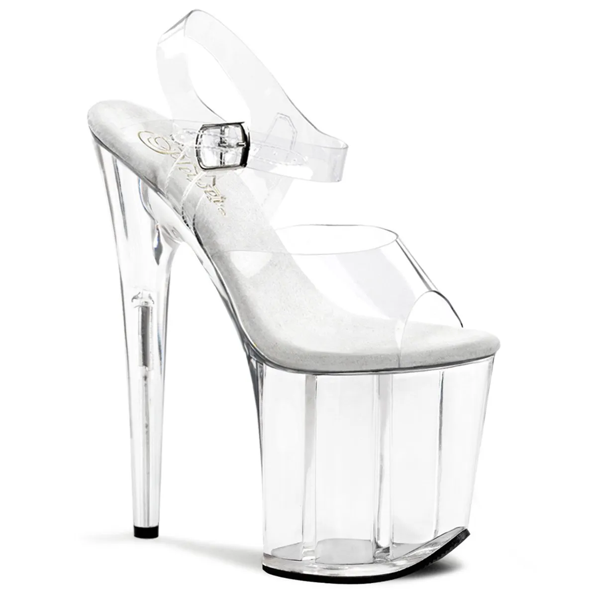 Pleaser Flamingo-808-Clear-Size 14-Clearance sold by Shoe Freaks