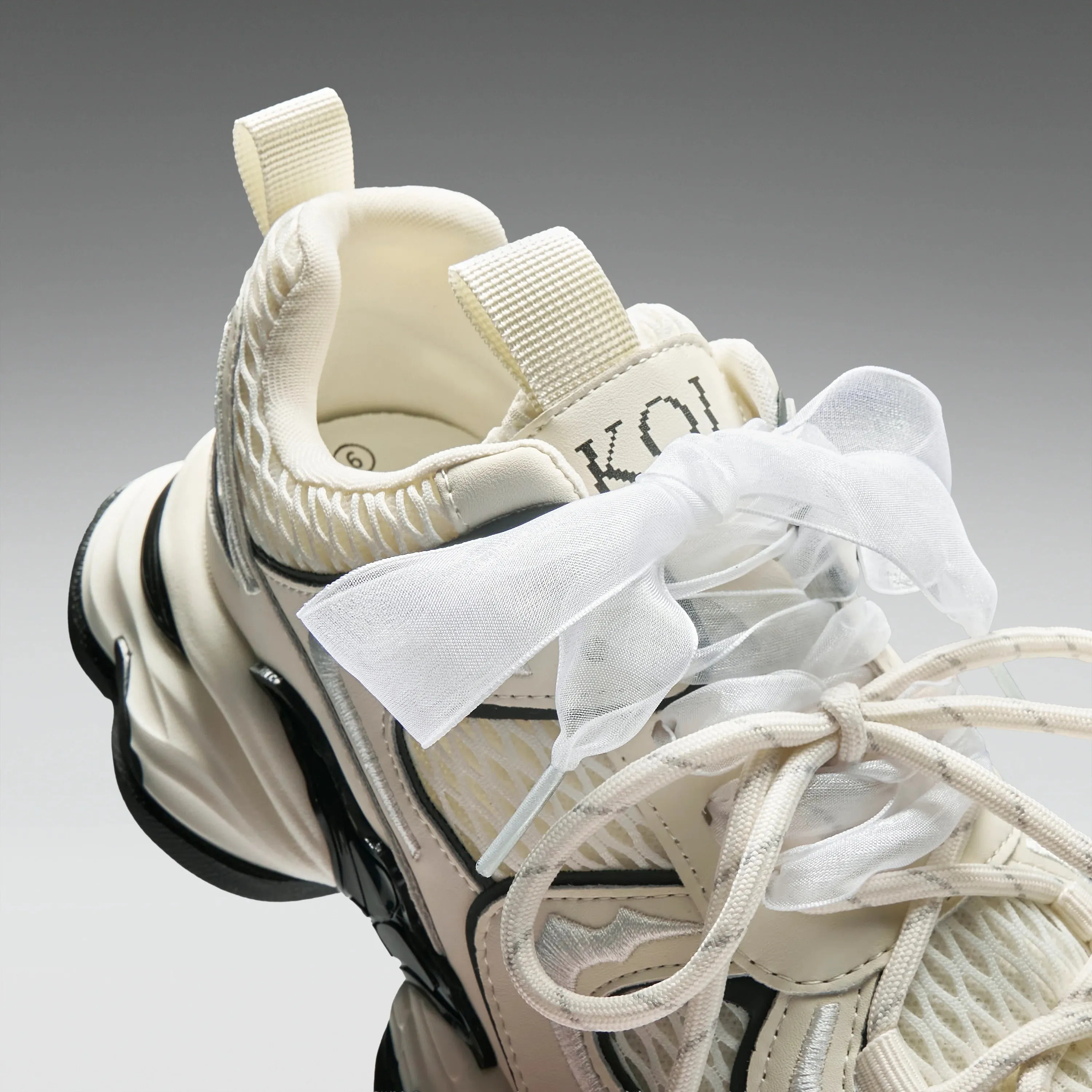 KOI Labyrinth Mega Chunky Trainers - White sold by Shoe Freaks product image thumbnail 3