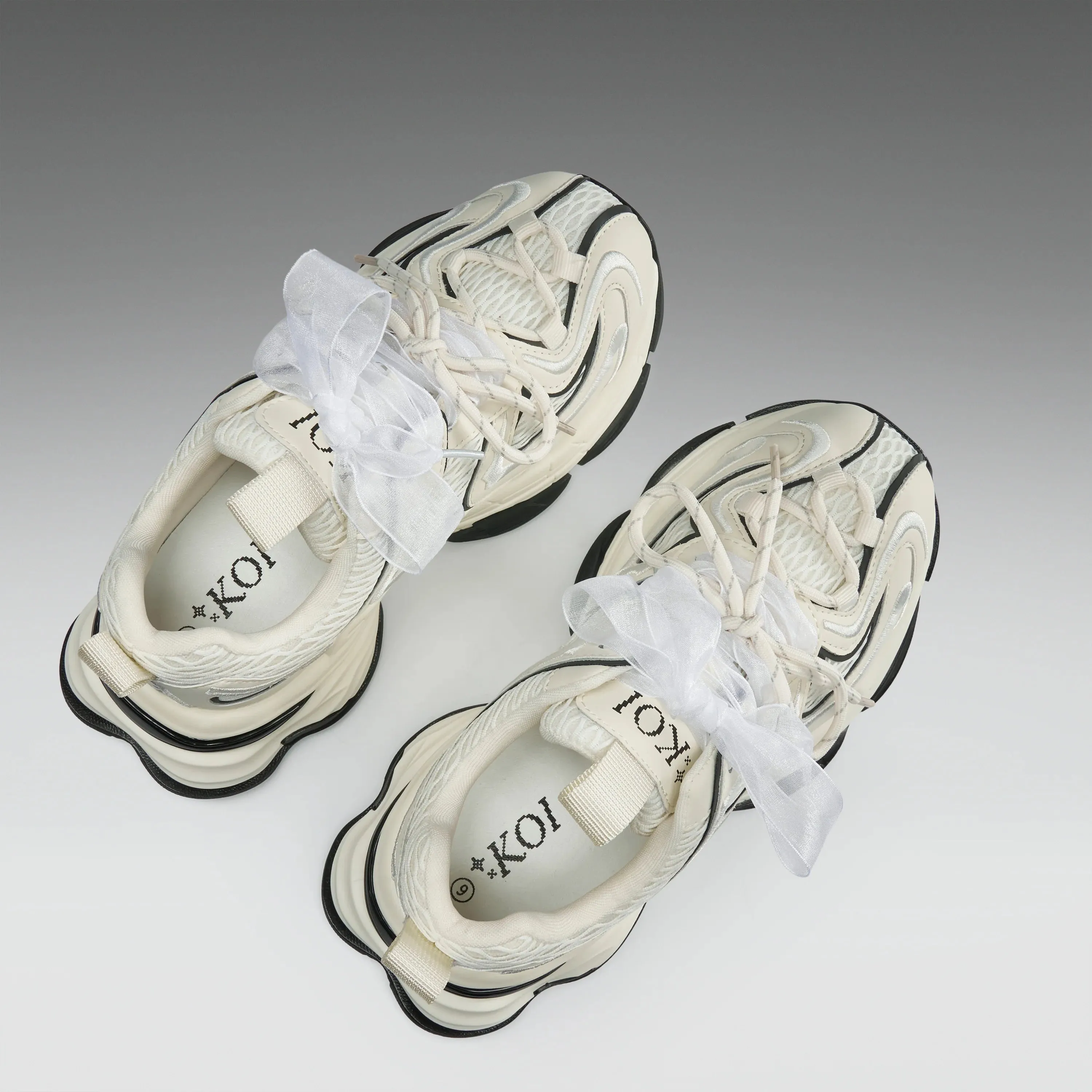 KOI Labyrinth Mega Chunky Trainers - White sold by Shoe Freaks product image thumbnail 4