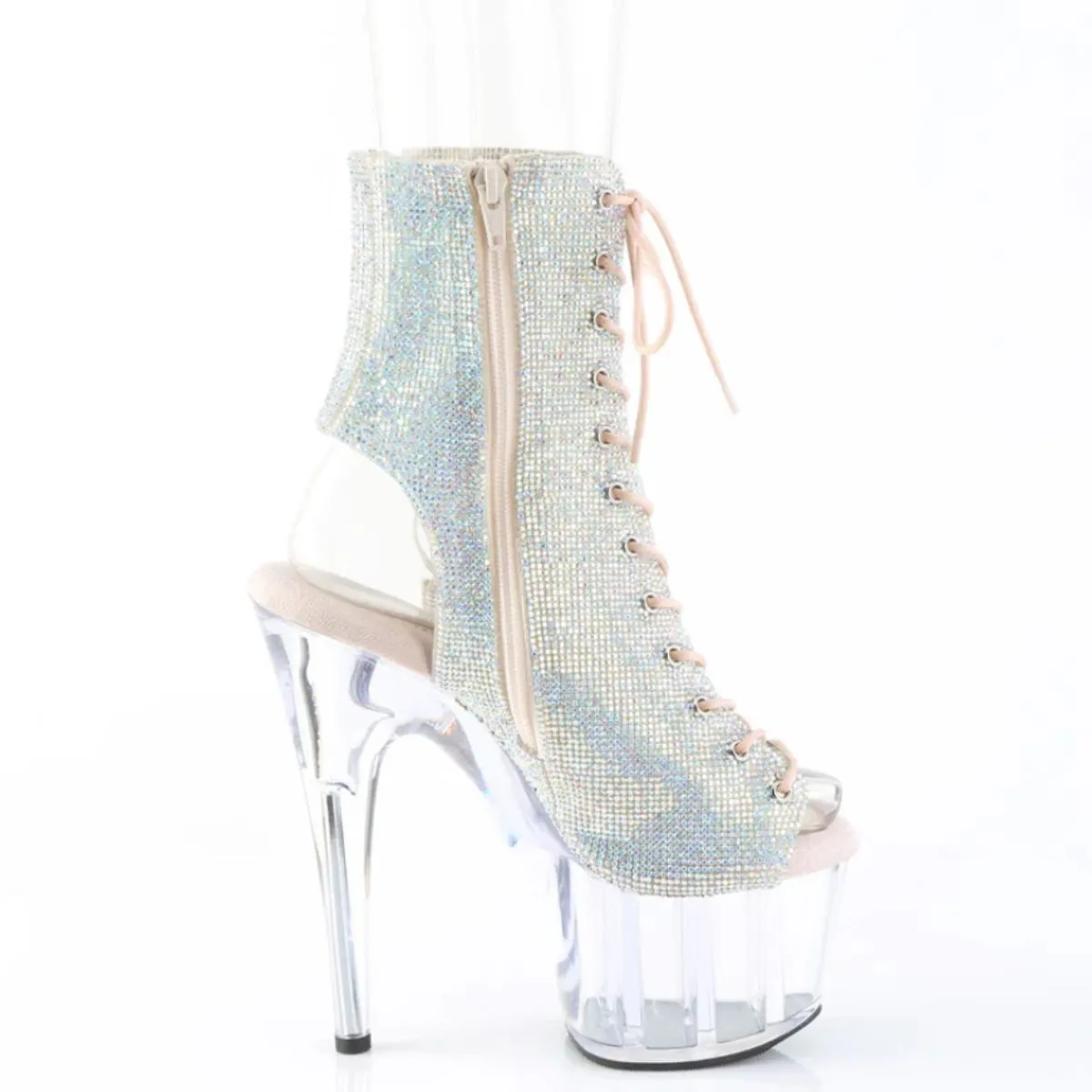 Pleaser Adore-1016C-RS-Silver/Clear-Size 9-Clearance sold by Shoe Freaks product image thumbnail 5