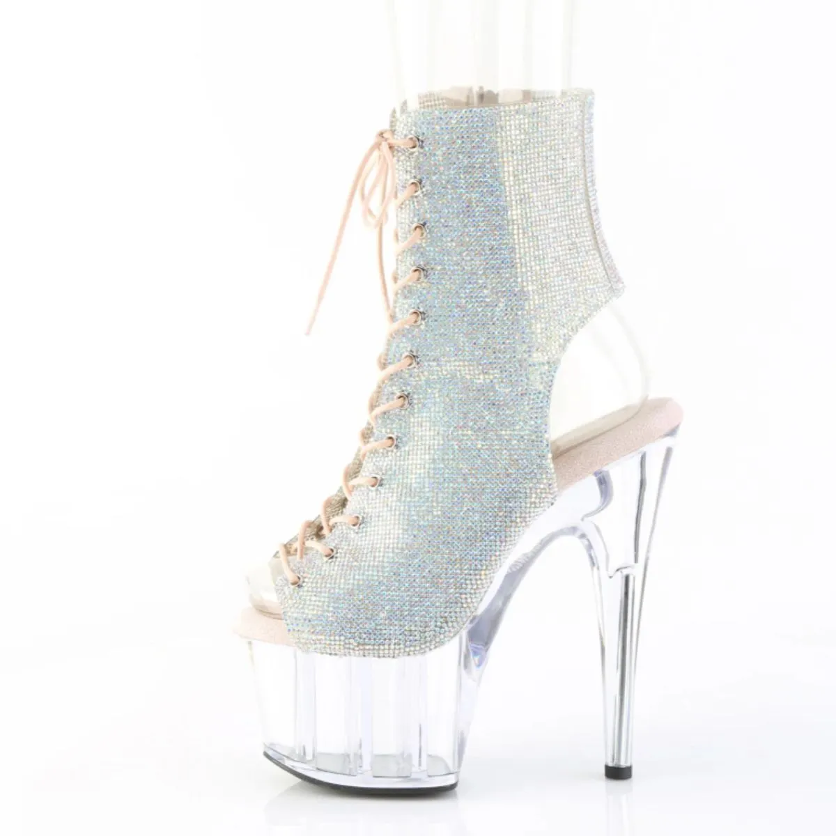 Pleaser Adore-1016C-RS-Silver/Clear-Size 9-Clearance sold by Shoe Freaks product image thumbnail 3