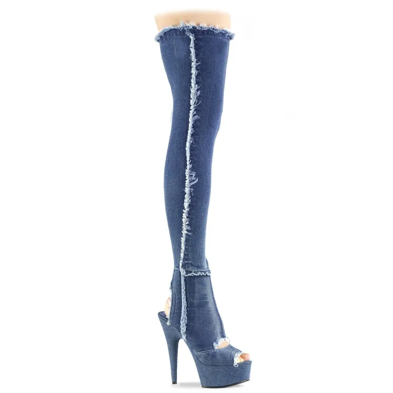 Pleaser Delight-3030 Boots sold by Shoe Freaks