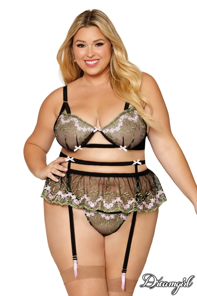 3Pc Floral Embroidery Set sold by Shoe Freaks product image thumbnail 3