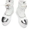 Borin Hardware Platform Boots - White sold by Shoe Freaks