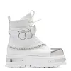 Borin Hardware Platform Boots - White sold by Shoe Freaks