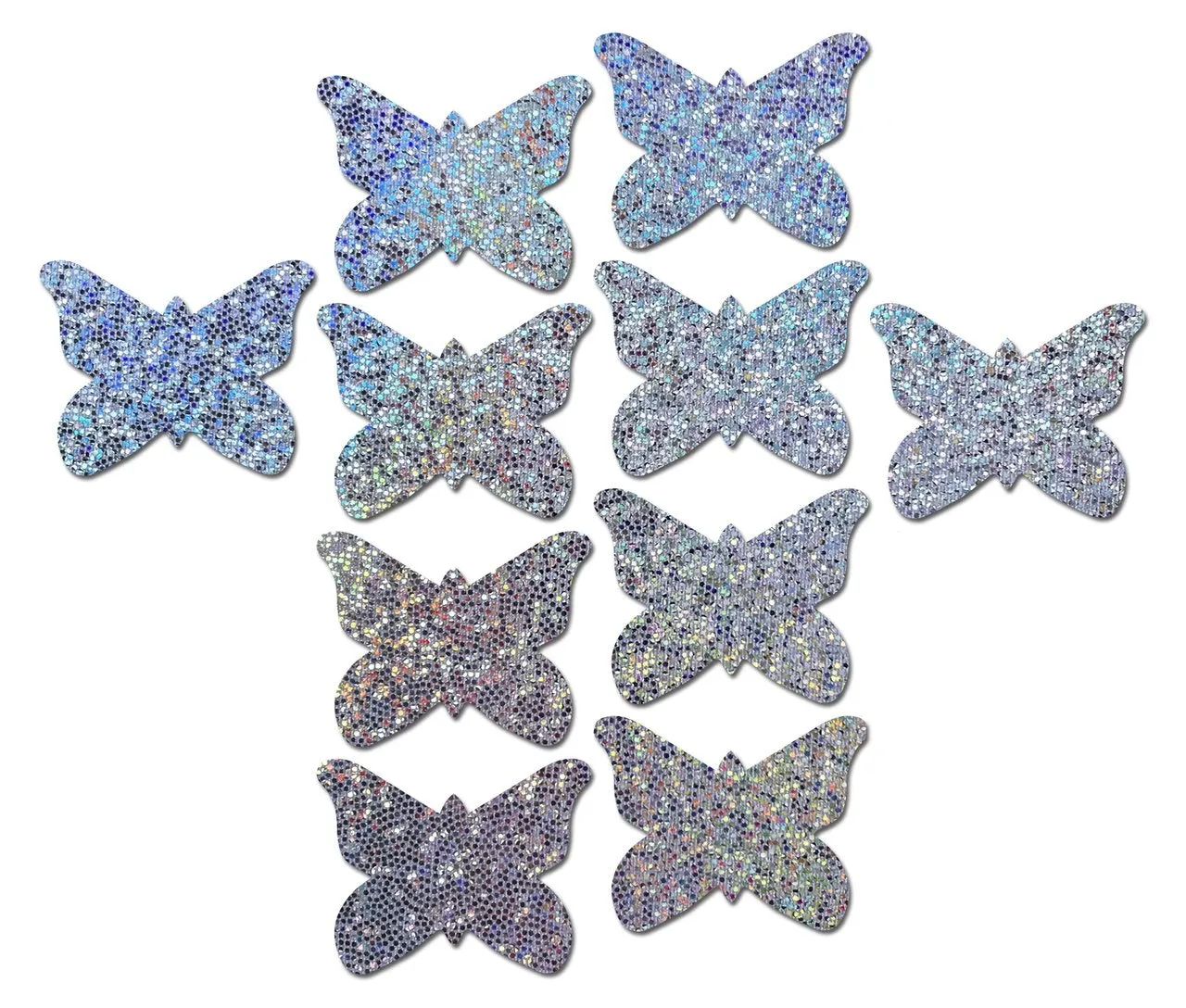 Body Minis: 10 Mini Glitter Butterflies Nipple & Body Pasties sold by Shoe Freaks