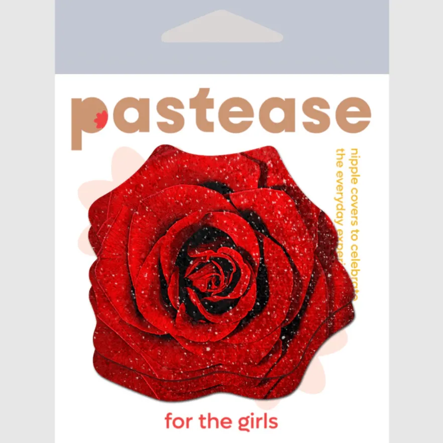 Rose: Red Blooming Rose Nipple Pasties sold by Shoe Freaks product image thumbnail 3