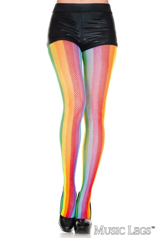 Striped Net Pantyhose sold by Shoe Freaks