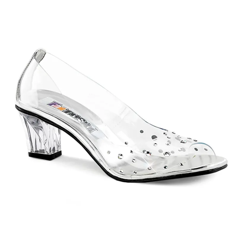 Funtasma Crystal-100-Clear Lucite-Size 7-Clearance sold by Shoe Freaks