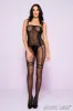 Sheer Striped Crotchless Bodystocking sold by Shoe Freaks
