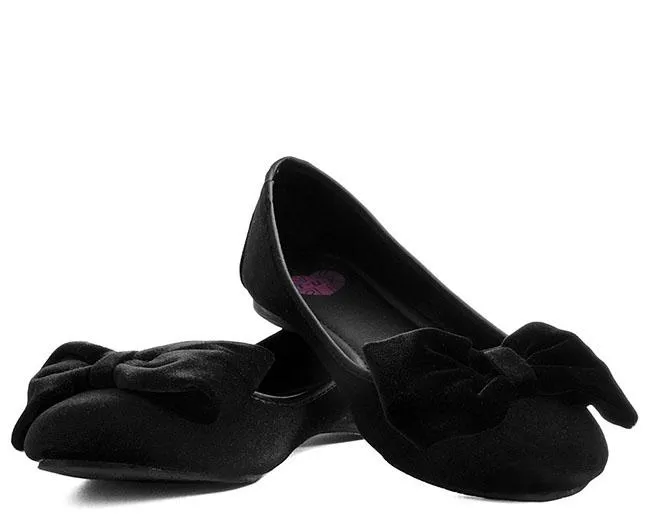 TUK-A9431L Velvet Oversized Bow Flat sold by Shoe Freaks product image thumbnail 3