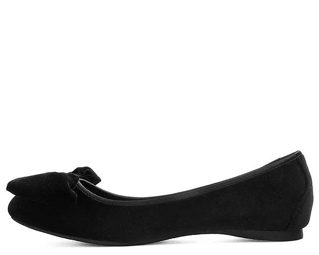 TUK-A9431L Velvet Oversized Bow Flat sold by Shoe Freaks product image thumbnail 4